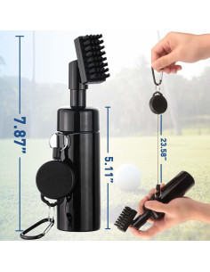 Cepillo Limpiador de Palos de Golf THE GOLFER STORE con Spray 148 ml 2