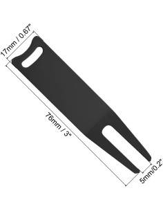 Herramienta de Reparación de Divots de Golf PATIKIL - Metal Negro 2