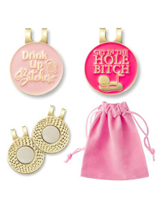 Marcadores de Pelotas de Golf VERSRH con Clips y Bolsa Terciopelo