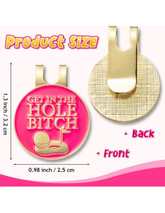 Marcadores de Pelotas de Golf VERSRH con Clips y Bolsa Terciopelo 2