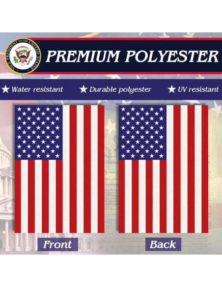 Banderas de Jardín Americanas Doble Cara URSKYTOUS 30x45 cm