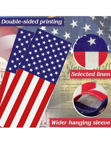 Banderas de Jardín Americanas Doble Cara URSKYTOUS 30x45 cm