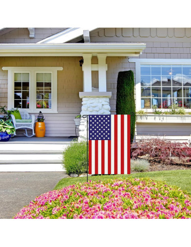 Banderas de Jardín Americanas Doble Cara URSKYTOUS 30x45 cm