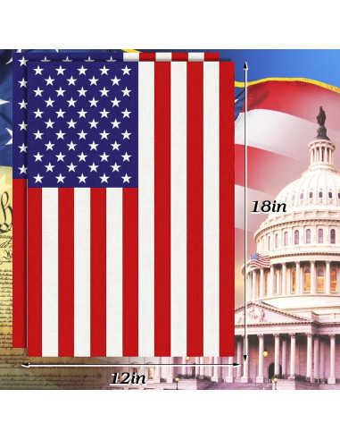 Banderas de Jardín Americanas Doble Cara URSKYTOUS 30x45 cm