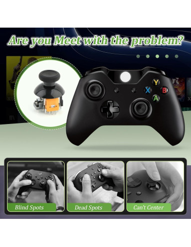 Paquete de 4 Joysticks Efecto Hall YWLRONG para Xbox One S/X