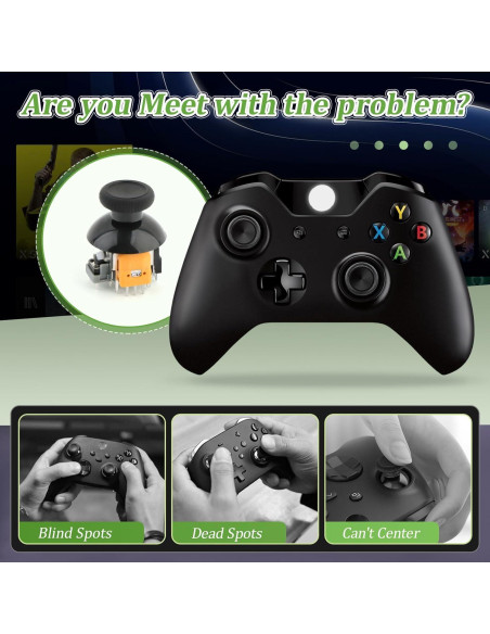 Paquete de 4 Joysticks Efecto Hall YWLRONG para Xbox One S/X