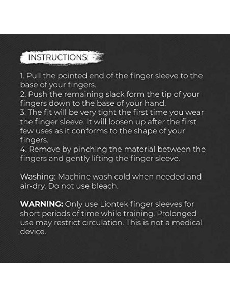 Manga Doble para Dedo LIONTEK Mediana - Soporte Dedo Meñique/Índice