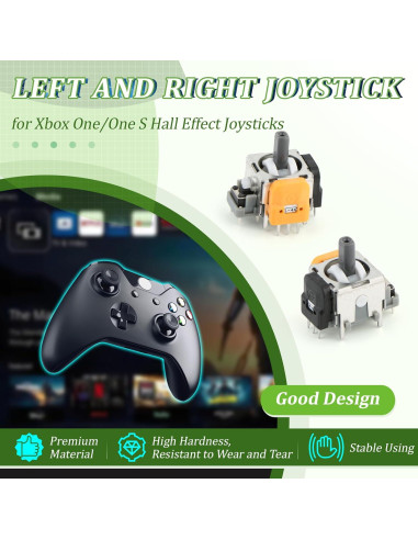 Paquete de 4 Joysticks Efecto Hall YWLRONG para Xbox One S/X