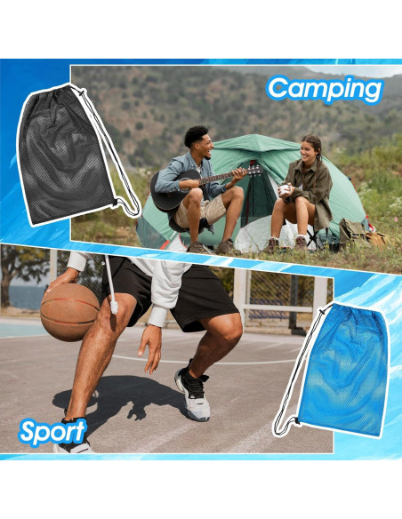 Bolsa de Malla 2 Pcs FNANJWQ 48x68 cm para Buceo y Natación