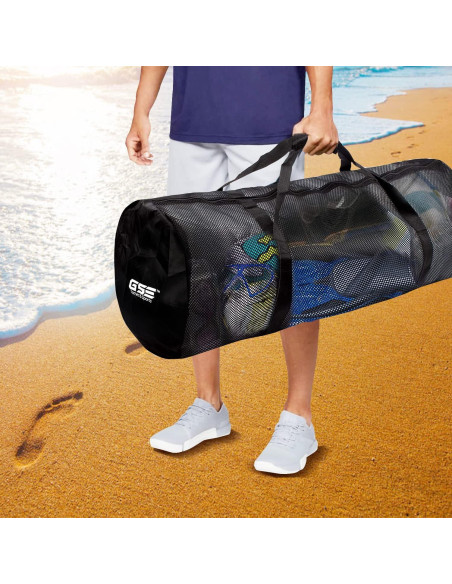 Bolsa de Deporte de Malla GSE 91.4x38.6cm Negra Resistente