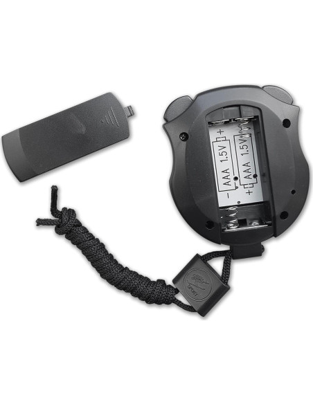 Cronómetro Digital Travelwey Negro, Pantalla Grande, Pilas AAA