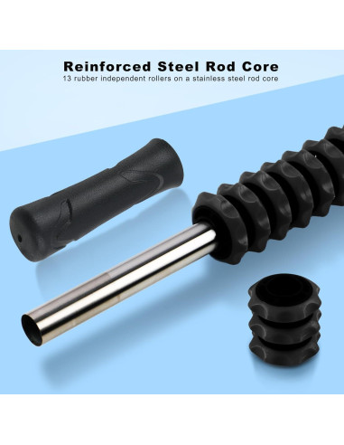 Bastón de Rodillo Muscular Kora 42cm para Masaje Profundo