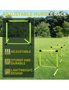 Vallas de Entrenamiento Ajustables Pindaprda - 3 Unidades Verde 2