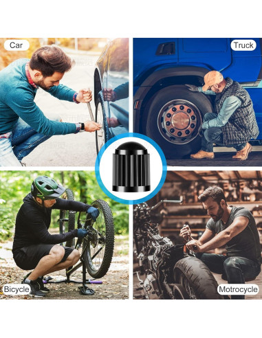 Adaptador de Válvula Presta a Schrader HZJD - 2PCS Dorado