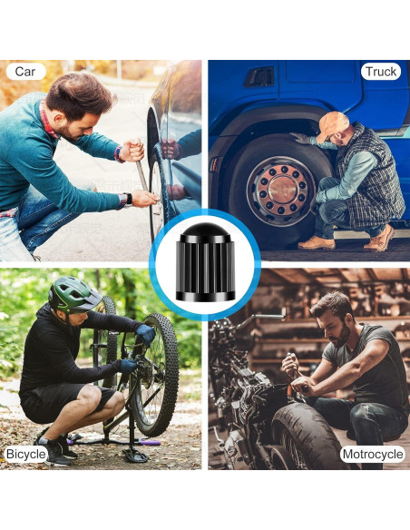 Adaptador de Válvula Presta a Schrader HZJD - 2PCS Dorado