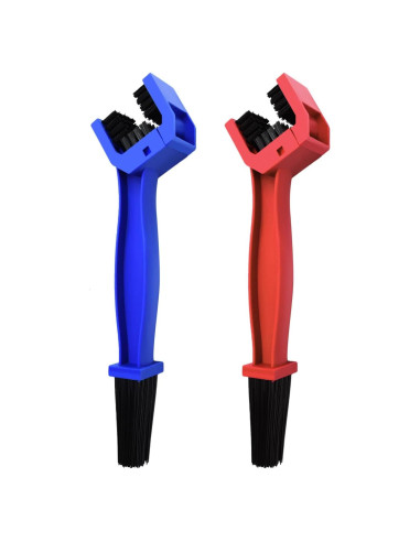 Limpiador de cadena de bicicleta WEFOO - 2 cepillos multiusos