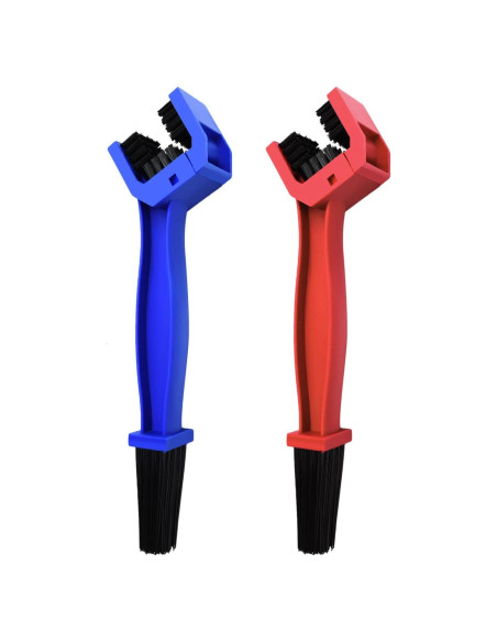 Limpiador de cadena de bicicleta WEFOO - 2 cepillos multiusos