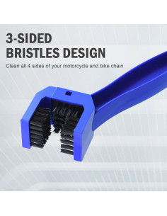 Limpiador de cadena de bicicleta WEFOO - 2 cepillos multiusos 2