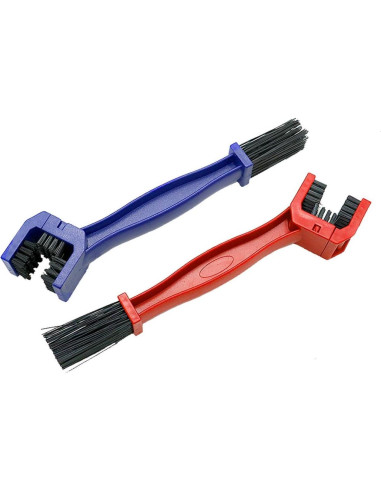 Limpiador de cadena de bicicleta WEFOO - 2 cepillos multiusos