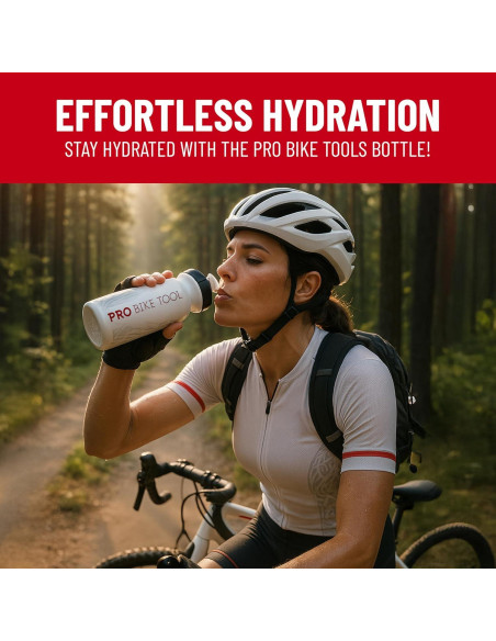 Botella de Agua Pro Bike Tool 550 ml Blanca - Ciclismo y Fitness