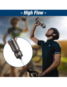 Botellas de Agua Squeeze WEMEET 709ml Paquete de 2 - Libre BPA 2