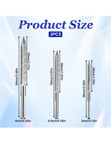 Juego de Brocas para Reparación de Neumáticos SynHHergyx 3 Piezas