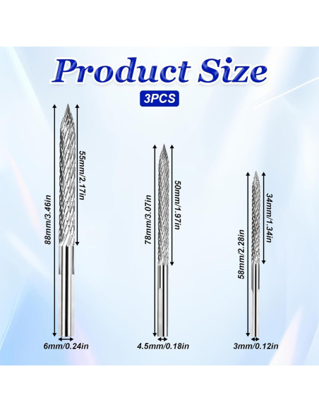 Juego de Brocas para Reparación de Neumáticos SynHHergyx 3 Piezas