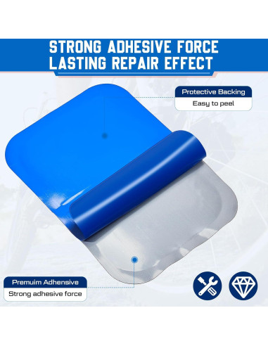 Kit de Parches para Neumáticos Tallew 60 Pcs 6.5x8 cm