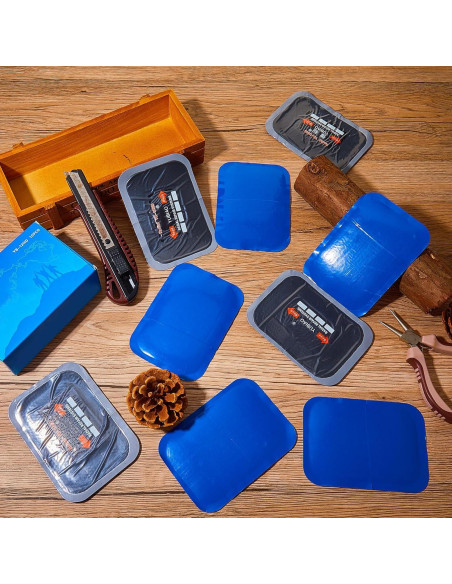 Kit de Parches para Neumáticos Tallew 60 Pcs 6.5x8 cm