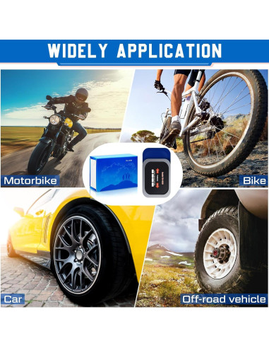 Kit de Parches para Neumáticos Tallew 60 Pcs 6.5x8 cm