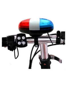Luz LED de Bicicleta Tienda Óptima con Sirena Fuerte 6 LEDs