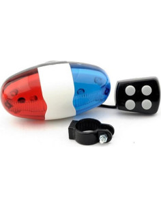 Luz LED de Bicicleta Tienda Óptima con Sirena Fuerte 6 LEDs 2
