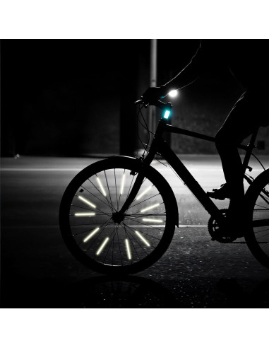 36 Cubiertas Reflectantes para Radios de Bicicleta InnoHHustle