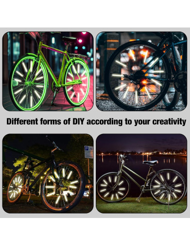 36 Cubiertas Reflectantes para Radios de Bicicleta InnoHHustle