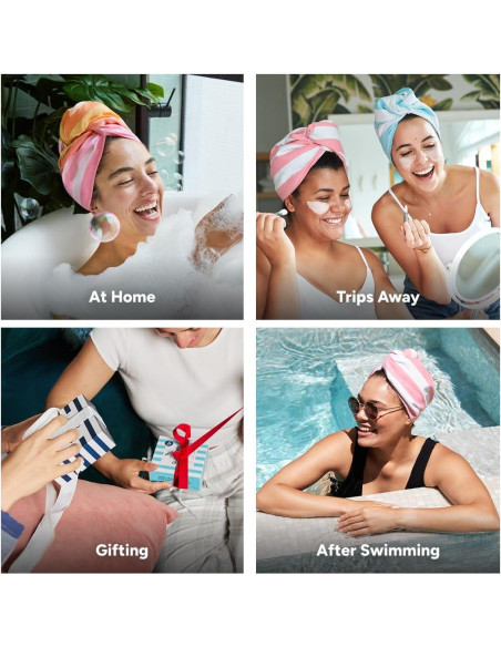 Toalla para el Cabello Dock & Bay - Súper Absorbente - Paraíso Rosa