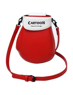 Bolso Cruzado de Guante de Boxeo PU para Mujeres - Rojo