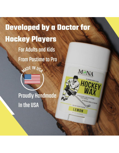 Cera de Hockey Natural MONA Brands 1-Pack Limón | Protección Premium