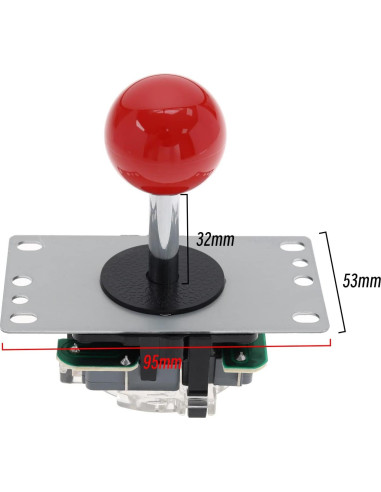 Joystick de Arcade Crear Idea 5 Pin 8 Vías Control Preciso