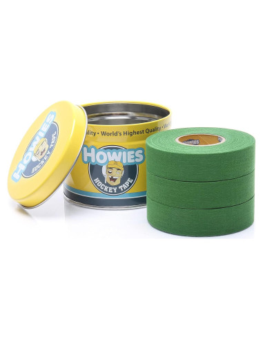 Cinta de Hockey Howies 3 Rollos 1" Verde - Duradera y Fuerte