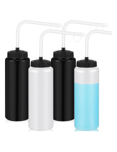 Botellas de Agua Deportivas Domensi 1L con Pajilla - 4 Piezas