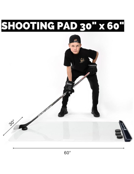 Pad de Tiro 76x152 cm ACE HOCKEY con Rebotador Rápido