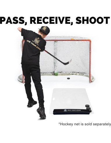 Pad de Tiro 76x152 cm ACE HOCKEY con Rebotador Rápido