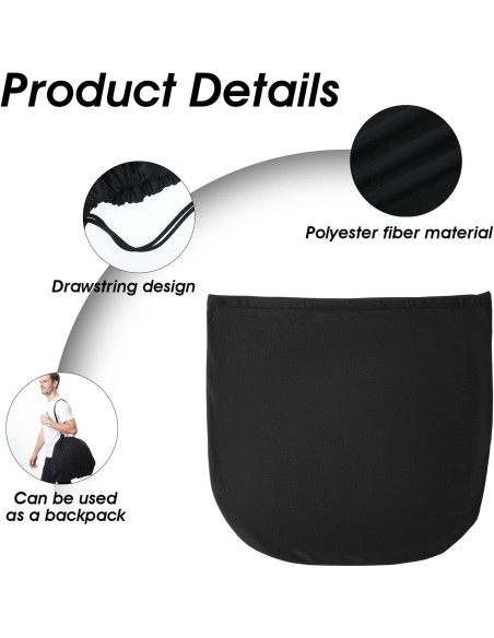 Bolsa para Casco Bremorou Negra 43x45 cm Ligera con Cierre