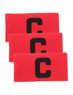 3 Bandas de Capitán de Fútbol Toddmomy - Nailon Negro