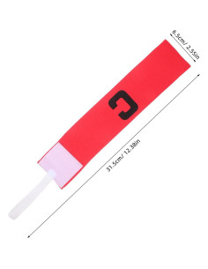 3 Bandas de Capitán de Fútbol Toddmomy - Nailon Negro 2