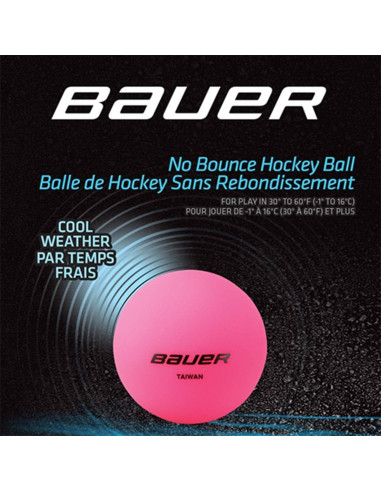 Pelotas de Hockey Calle Bauer Rosa 4 Pack Sin Rebote