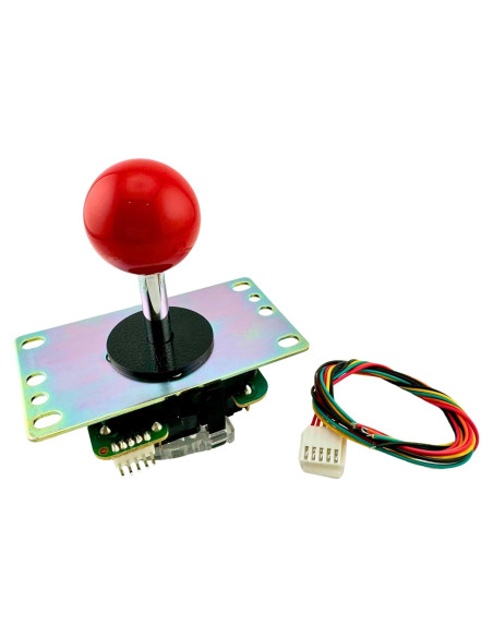 Joystick de Arcade SANWA JLF-TP-8YT Rojo - Alta Precisión