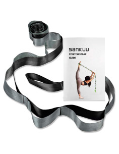 Correa de Estiramiento SANKUU 2.44m con 12 Bucles - Yoga y Pilates