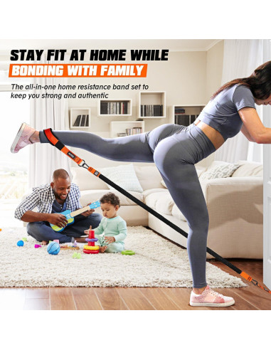 Bandas de Resistencia KUTIZE con Mangos y Ancla de Puerta