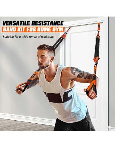 Bandas de Resistencia KUTIZE con Mangos y Ancla de Puerta